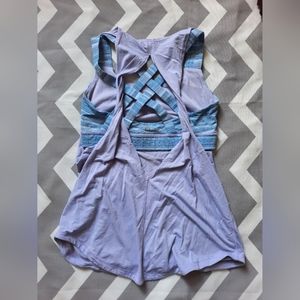 Lululemon tank top purple blue strappy
